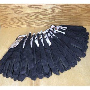 12 Pairs Cordova Quality - Large Brown Jersey Gloves Tough Grip Dot Work